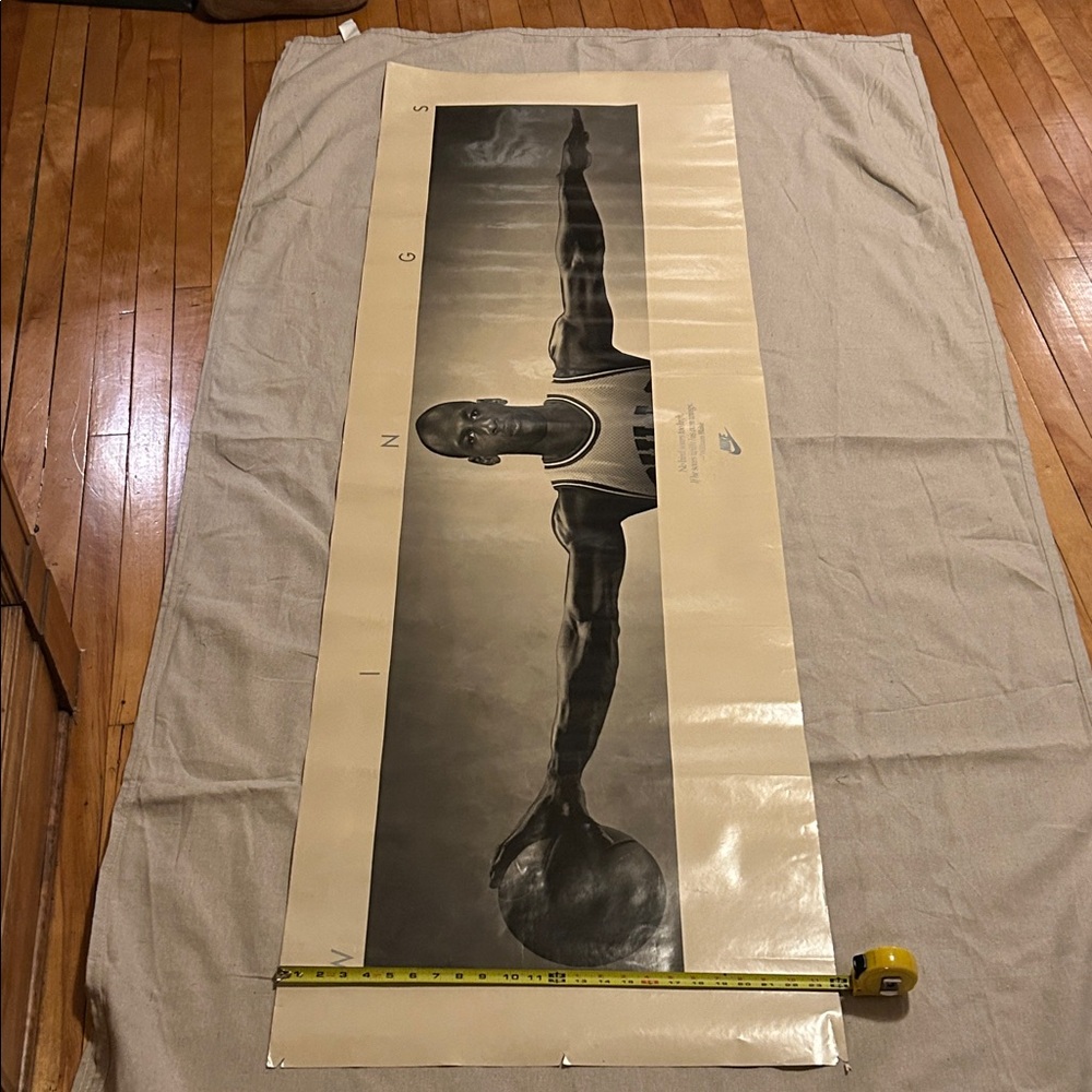 Nike Beige and Black Michael Jordan Wall Art Poster
